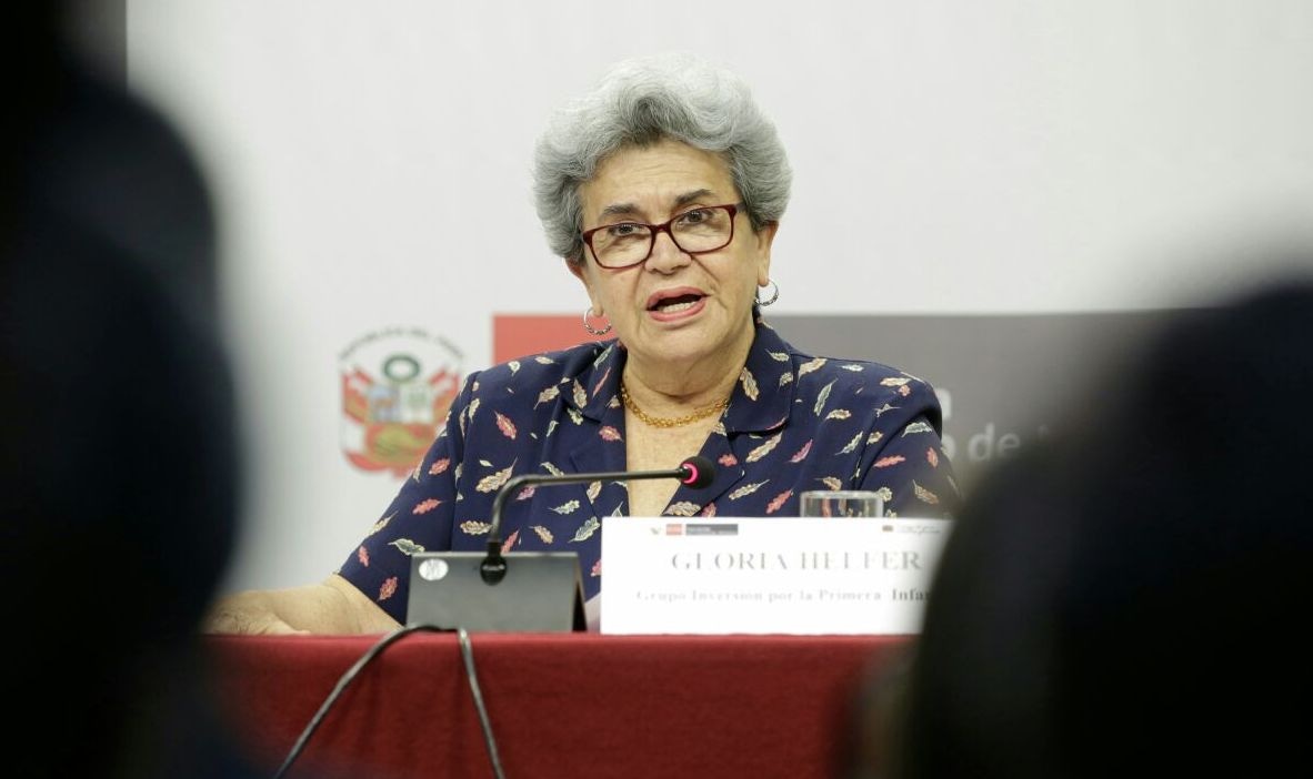 Gloria Helfer fue ex congresista y ministra de Educación del primer gobierno de Alberto Fujimori. (PCM)