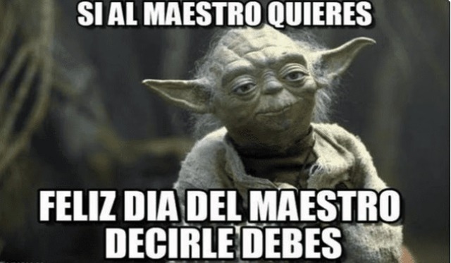 Feliz Día a todos los maestros. (Twitter)