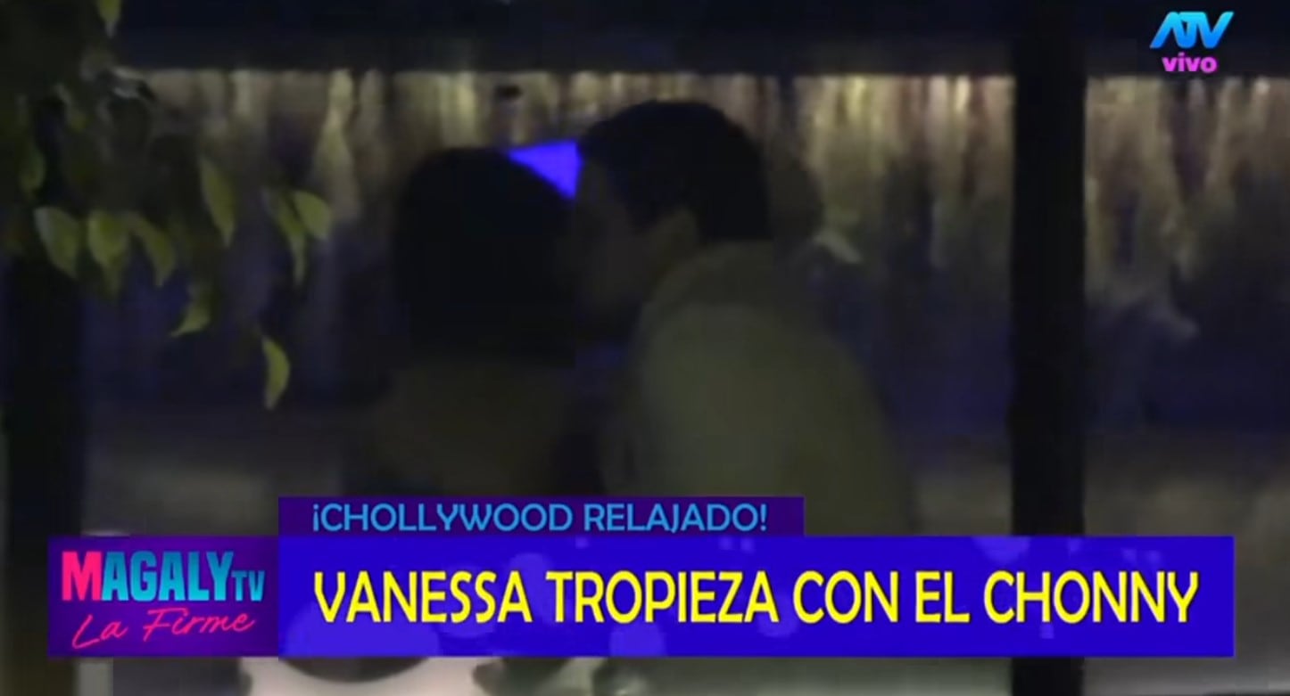 TROME - La modelo coincidió en un local con su exnovio, Jhonny Silva. (Foto: Magaly TV, La Firme)