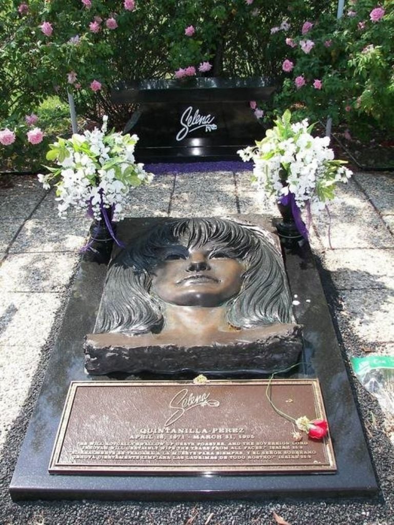 Los restos de Selena Quintanilla descansan en el Seaside Memorial Park en Corpus Christi. (Foto: Getty Images)