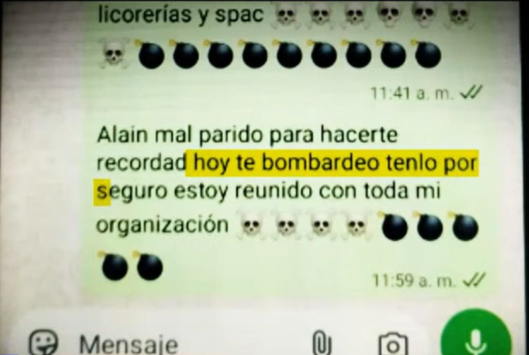 Mensajes de Los Sanguinarios de Alisos
