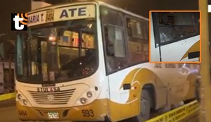 Nuevo atentado contra empresa de transporte: sicarios disparan contra bus y hieren a chofer en VMT