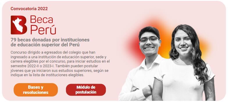 La postulación es virtual y gratuita, y va hasta el 7 de agosto. Foto: Minedu