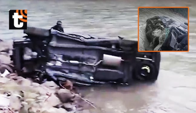 ¡Tragedia! Esposo de popular cantante folclórica muere tras brutal caída de su auto a río de Chanchamayo