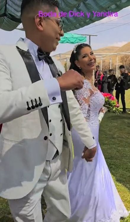 Yandira Martínez y su esposo