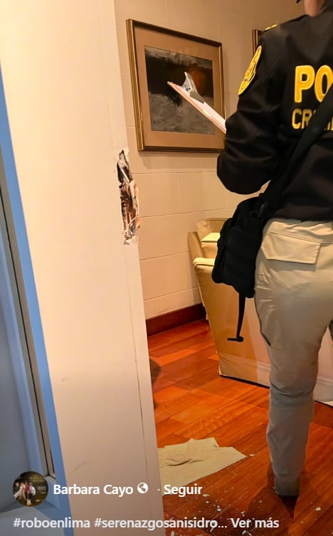 Delincuentes ingresaron a robar a la casa de Bárbara Cayo y rompieron las chapas, aprovechando que no había nadie.