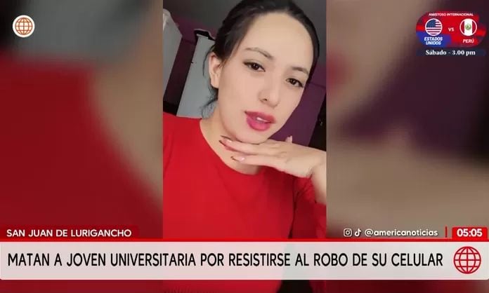 Flor Margarita Bolívar Pinares era natural de Apurímac y llegó a Lima para estudiar sicología. Foto: América noticias