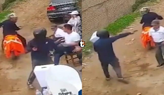 Sujetos armados amenazan a miembros de mesa y huyen
