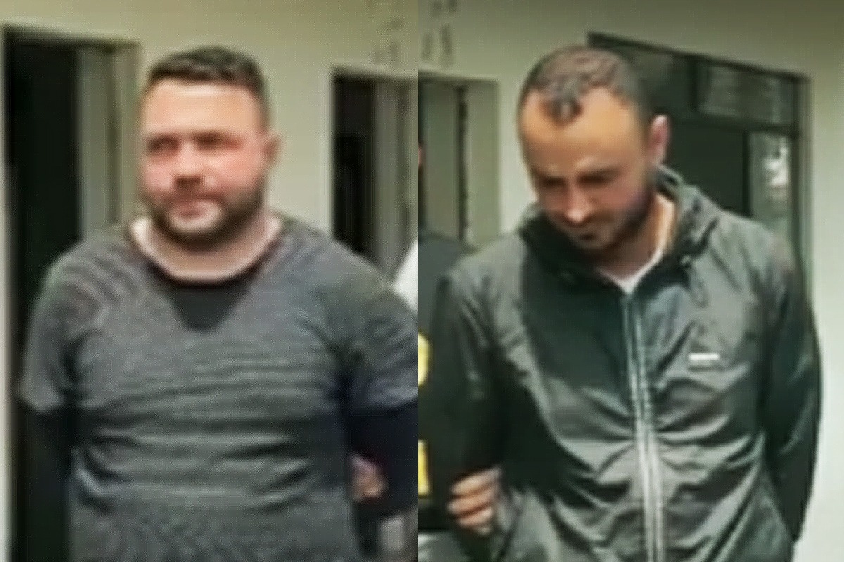 Martín Alonso Obando Betancourt y Juan Camilo Patiño Caro fuero capturados por el delito de extorsión.