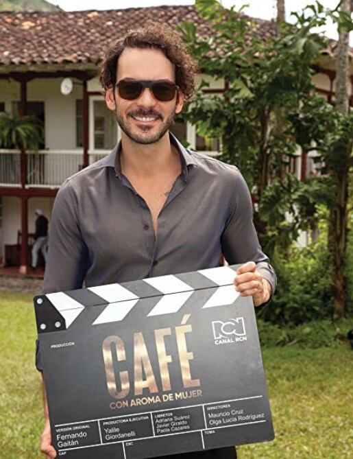 Diego Cadavid en plena grabación de "Café con aroma de mujer" (Foto: Telemundo)