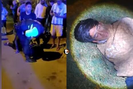 ¡Un verdadero héroe! Agente de seguridad hirió a dos delincuentes que intentaron asaltar a pareja en parq...