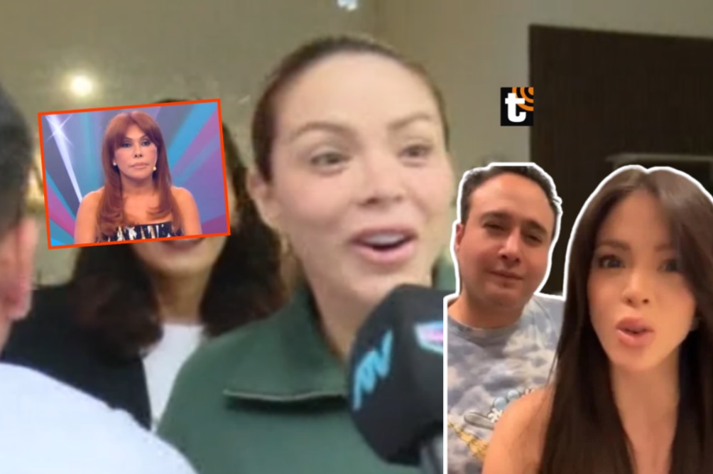 Sheyla Rojas no responde sobre Sir Winston a las cámaras de 'Magaly TV La Firme'.