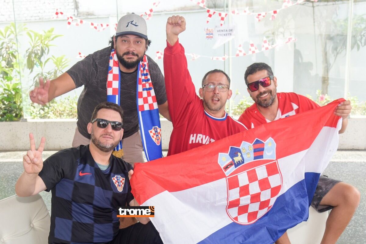 Son parte de la comunidad croata en Lima y viven los partidos del Mundial con mucha emoción. (Entrevista: Isabel Medina / Trome).