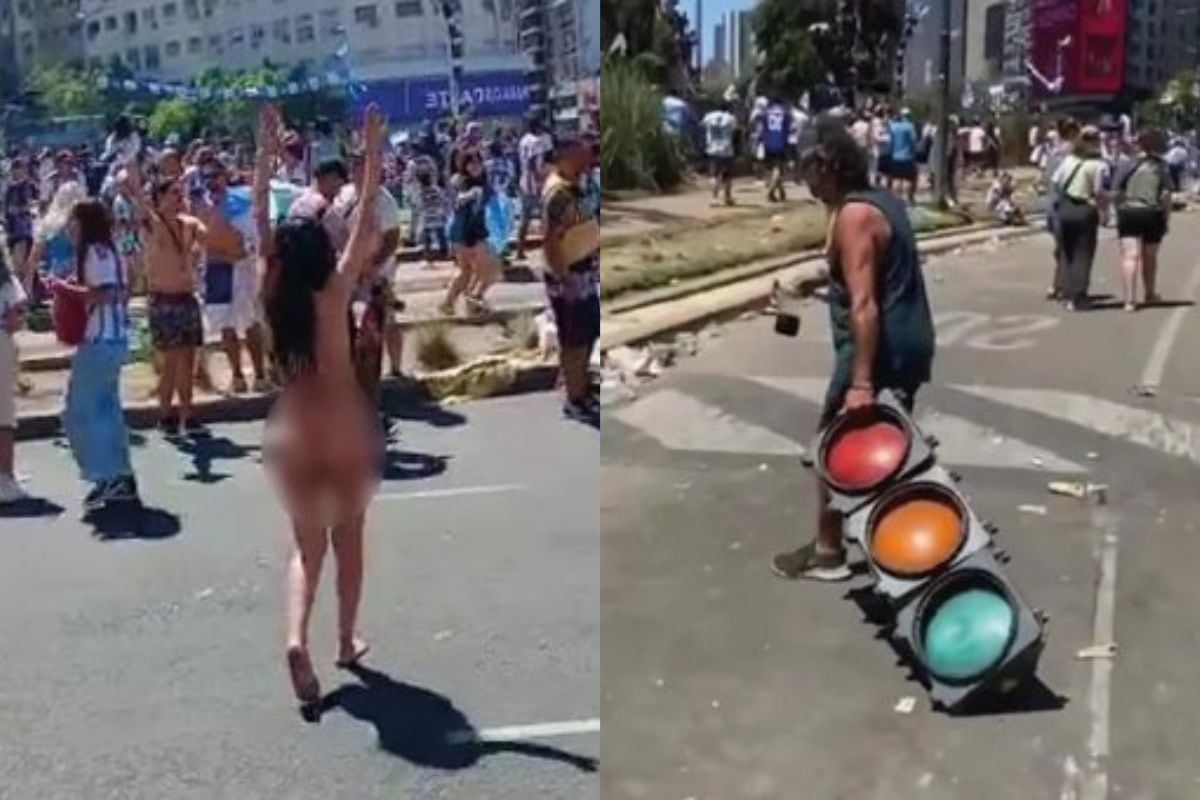 La resaca de los festejos en Buenso Aires (Foto: Twitter)