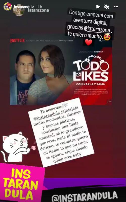 Karla Tarazona saluda a Samu por su aniversario y le manda misil a Janet Barboza