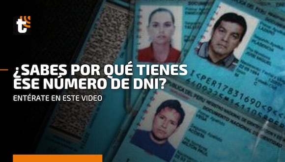 ¿Sabes por qué tienes ese número de DNI?