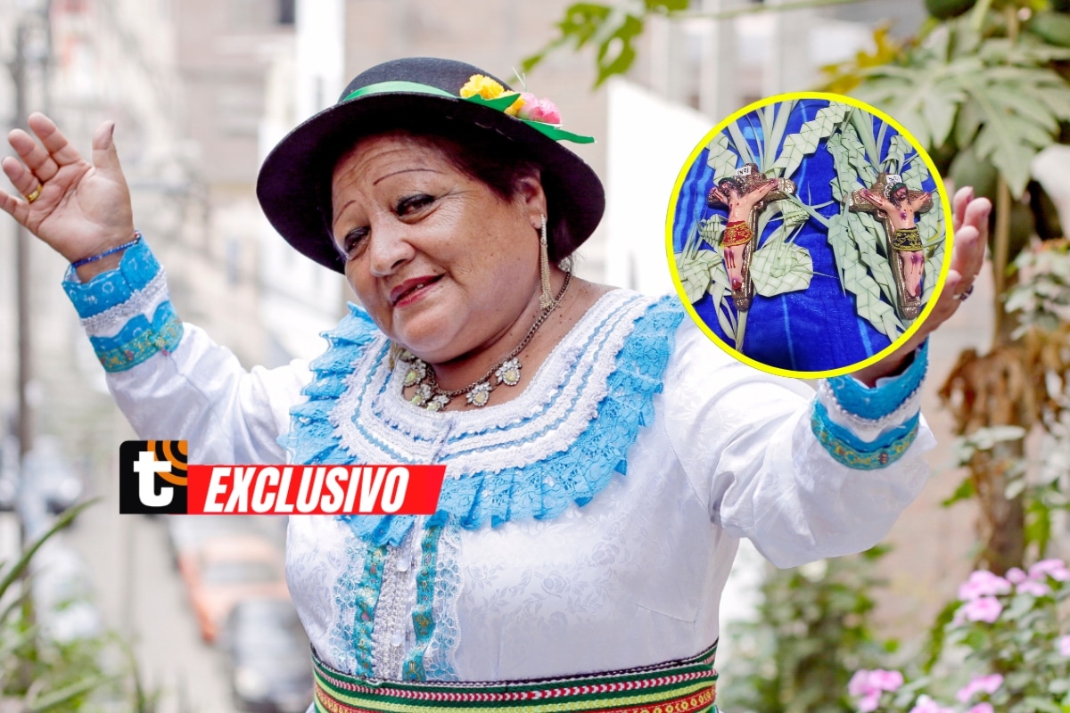 Lleva 60 años tejiendo palmas de olivo y cantando folclore ancashino. Foto: César Bueno.