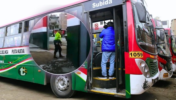 Policía brindó seguridad en unidades de transporte de empresa Santa Catalina (Video: Rpp)