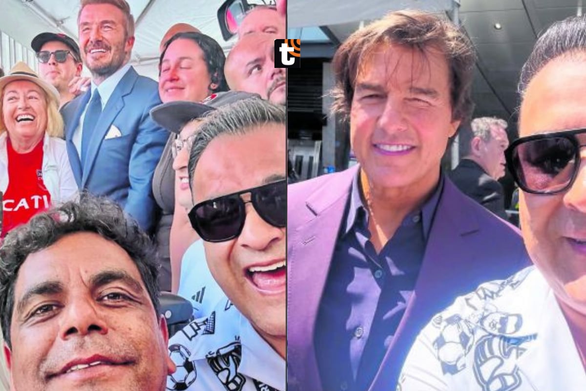 Juan Carlos Orderique en el Paseo de la Fama de Hollywood.