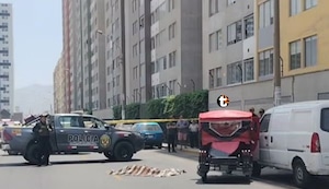 ¡Delincuente abatido en Comas! Policía dispara contra sujeto que habría intentado embestir a agentes
