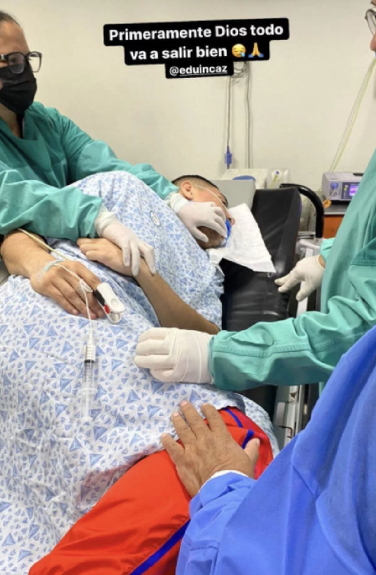 Fue Daisy Anahy, esposa de Eduin Caz, quien compartió la foto del artista (Foto: Daisy Anahy / Instagram)