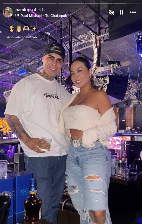 Pamela López y su nuevo galán, Paul Michael.