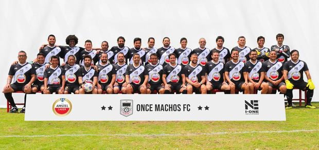 Presentación de 'Once Machos FC' con Aldo Miyashiro y Óscar Del Portal. Foto: Once Machos.