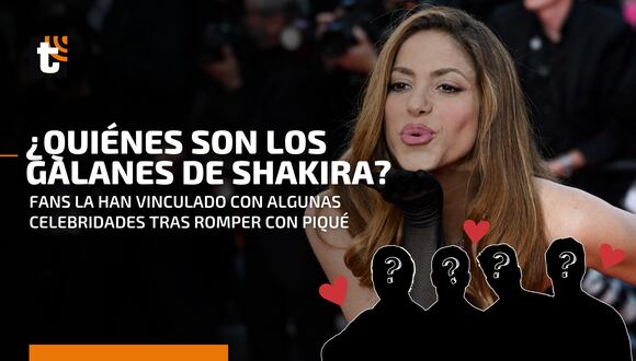 Los galanes con los que Shakira fue vinculada sentimentalmente tras romper con Gerard Piqué