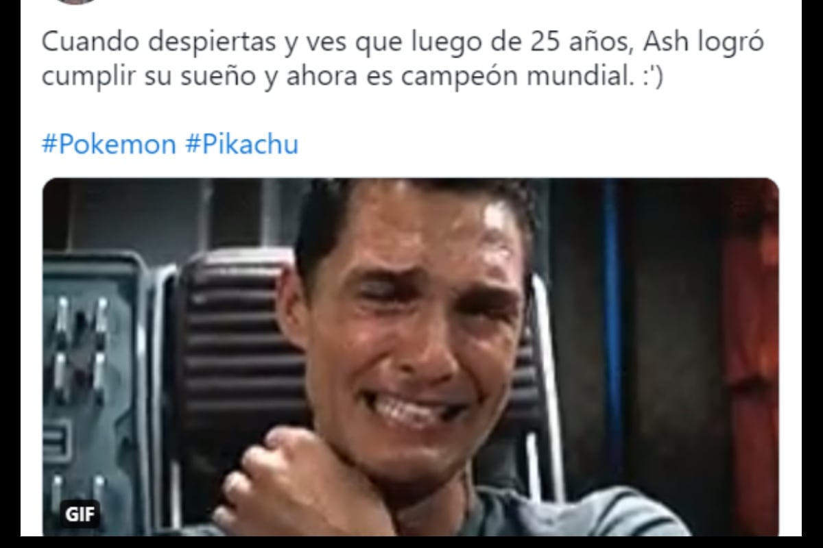 Los memes que hubo en redes sociales luego de que Ash Ketchum se consagró campeón mundial en Pokémon.