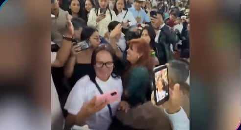 Así fue el recibimiento de Magaly Medina en Chota, Cajamarca.