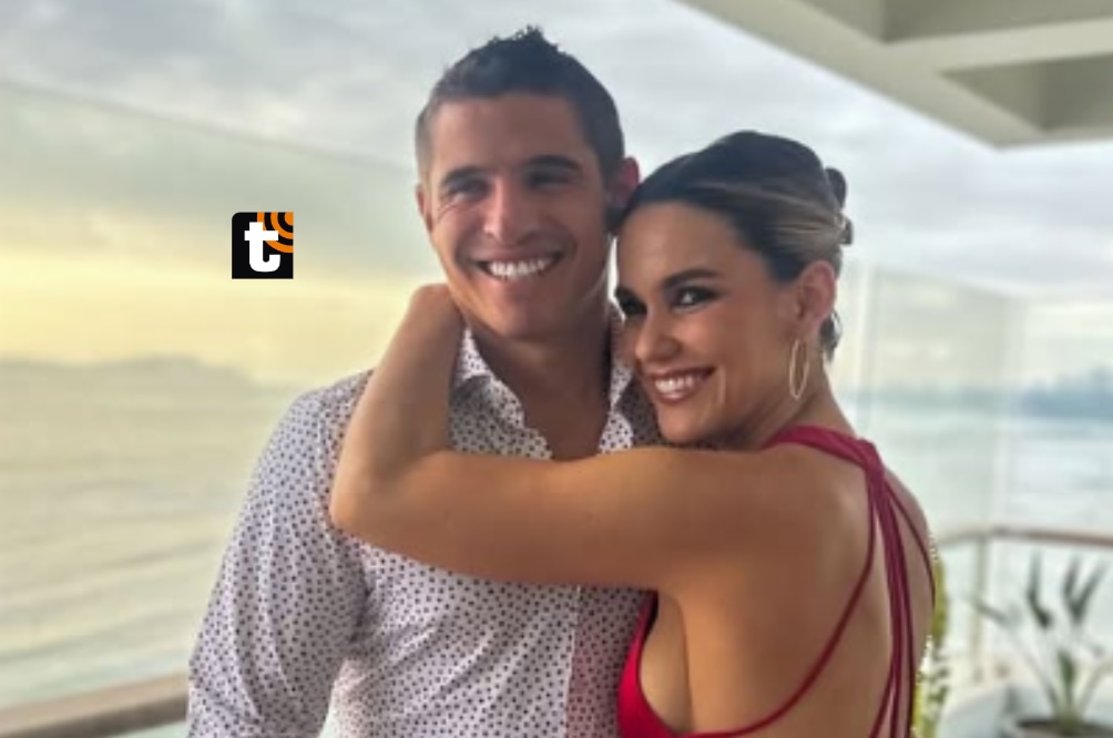 Aldo Corzo acompañó a su novia, la actriz Alessa Wichtel, en el estreno de la novela ‘Valentina valiente’