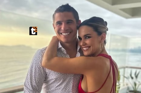 Aldo Corzo acompañó a su novia, la actriz Alessa Wichtel, en el estreno de ‘Valentina valiente’