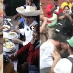 Durante recorrido de Roberto Sánchez en mercado