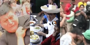 Incidentes durante paso de Roberto Sánchez por San Juan de Miraflores. (Captura Tv / @gec)