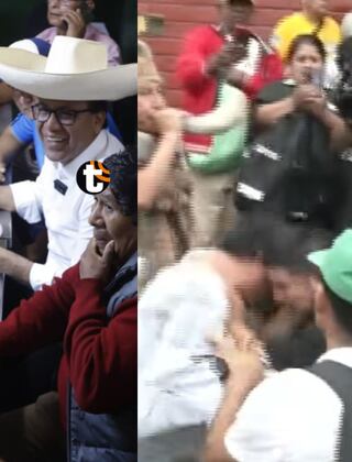Bronca entre comerciantes y clientes de mercado en San Juan de Miraflores con seguidores de Roberto Sánchez: “Lárgate” | VIDEO