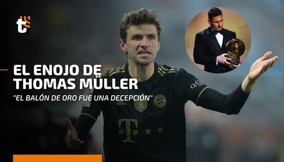Müller y su molestia tras el Balón de Oro otorgado a Messi