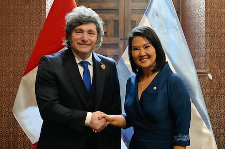 ¡Milei se reunió con Keiko antes de la juramentación! Ratifican alianza entre Perú y Argentina en históri...