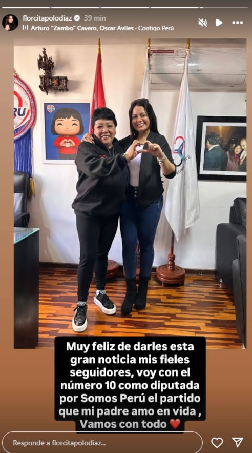 Hija de Susy Díaz se lanza al Congreso. (Instagram: @florcitapolodiaz)