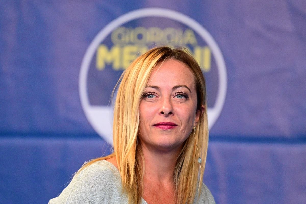 Giorgia Meloni ganó en las elecciones italianas con un 43% a su favor (VINCENZO PINTO / AFP).
