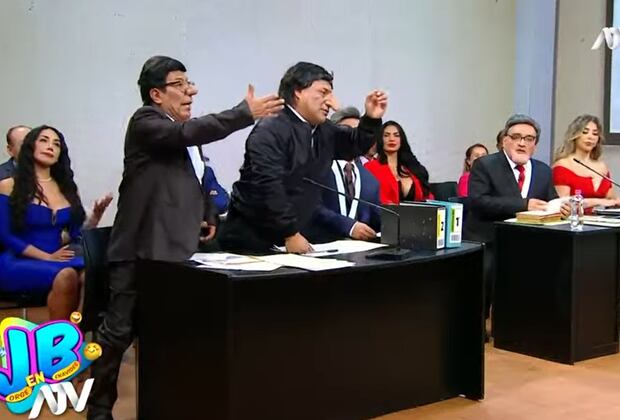 Divertida parodia de la audiencia contra Alejandro Toledo. (JB en ATV)