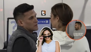Esposo de Isabel Acevedo coincide con Domínguez y Karla en el aeropuerto: ¿Qué dijo de la boda?