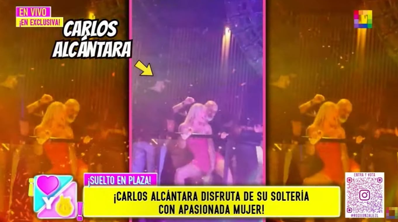 Carlos Alcántara y Stefany Camus en besos, caricias y bailando en discoteca de Lima.