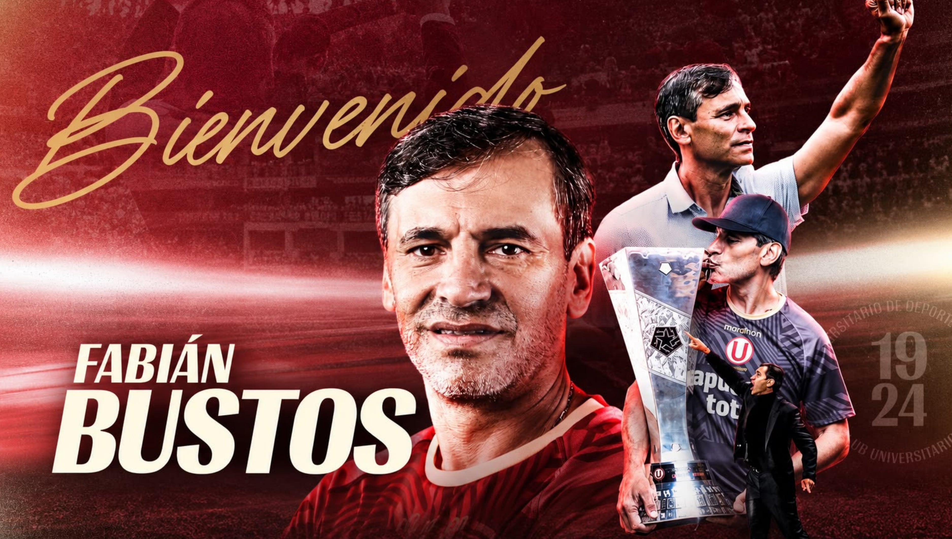 Fabián Bustos es anunciado como nuevo entrenador de Universitario de Deportes. (Foto: Universitario)