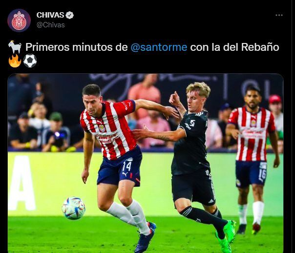 El debut de Santiago Ormeño con Chivas. (Foto: Captura)