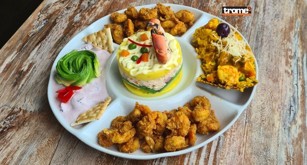 Presentan platos alusivos a la selección peruana por el partido Perú vs Chile. Restaurante Restaurante María Pastor con su 'Ronda goleadora'.(Trome / Isabel Medina).