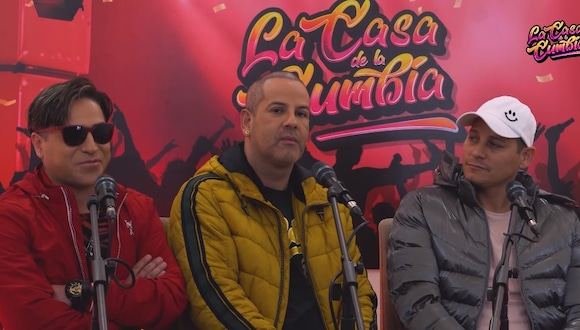Luis Sánchez, Ricky Trevitazzo y Luigui Carbajal respondieron por acusación de Roly Ortiz. (Captura: Youtube La Casa de la Cumbia)