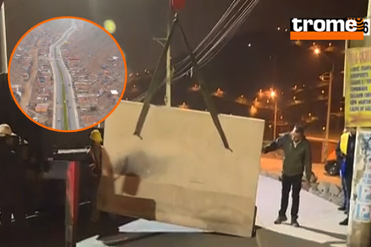 Emape utilizó bloques de concreto para cerrar temporalmente la vía Pasamayito.