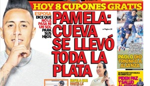 PAMELA: CUEVA SE LLEVÓ TODA LA PLATA