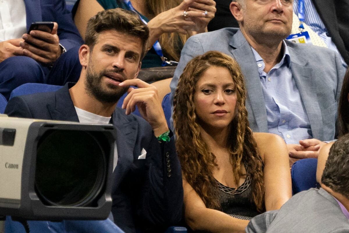 Shakira y Gerard Piqué en un evento público (Foto: AFP)