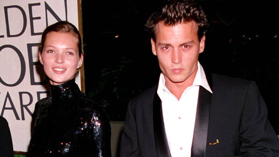 Kate Moss y Johnny Depp fueron pareja entre 1994 y 1998.